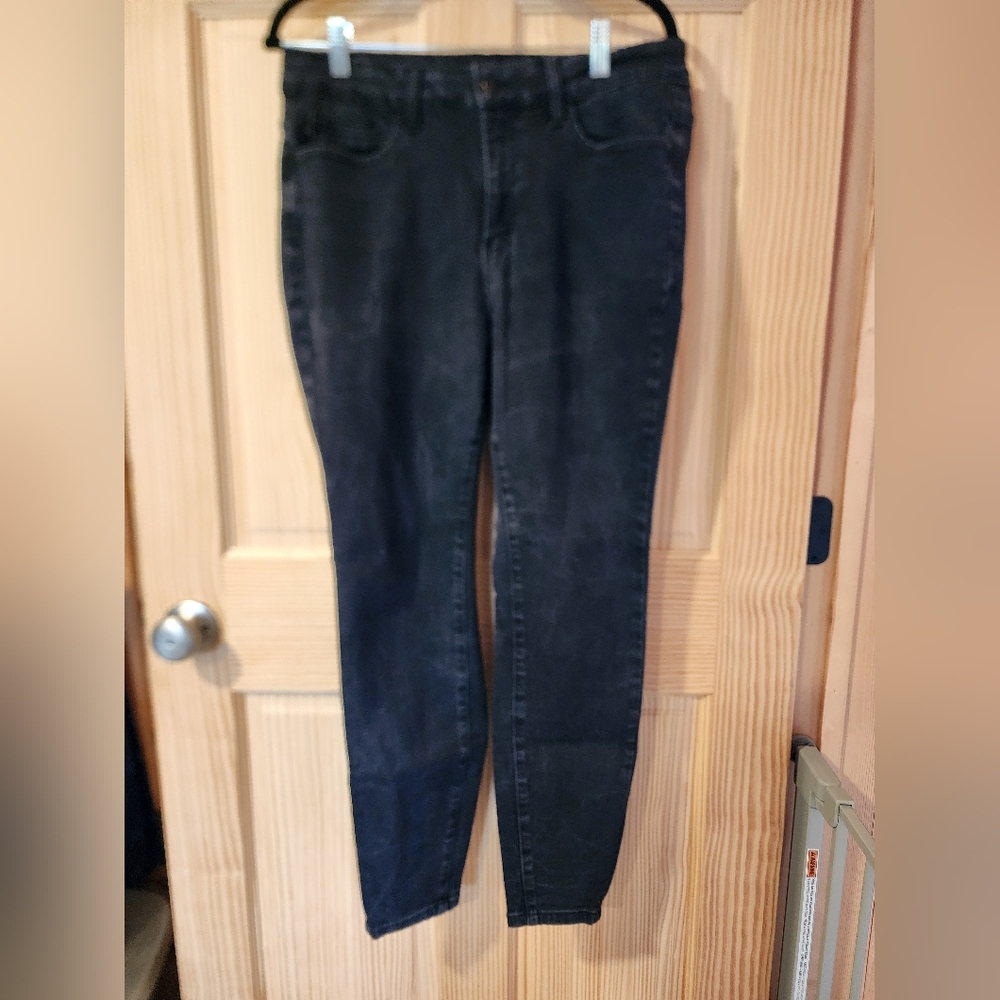 Judy Blue Black Denim Skinny Fit Jeans Size 14w.